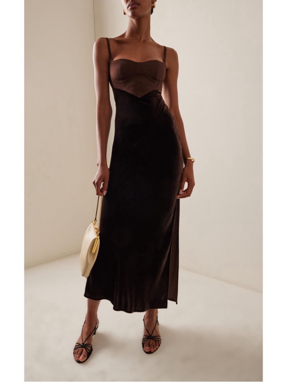 Anna October Brown Carla Midi Dress